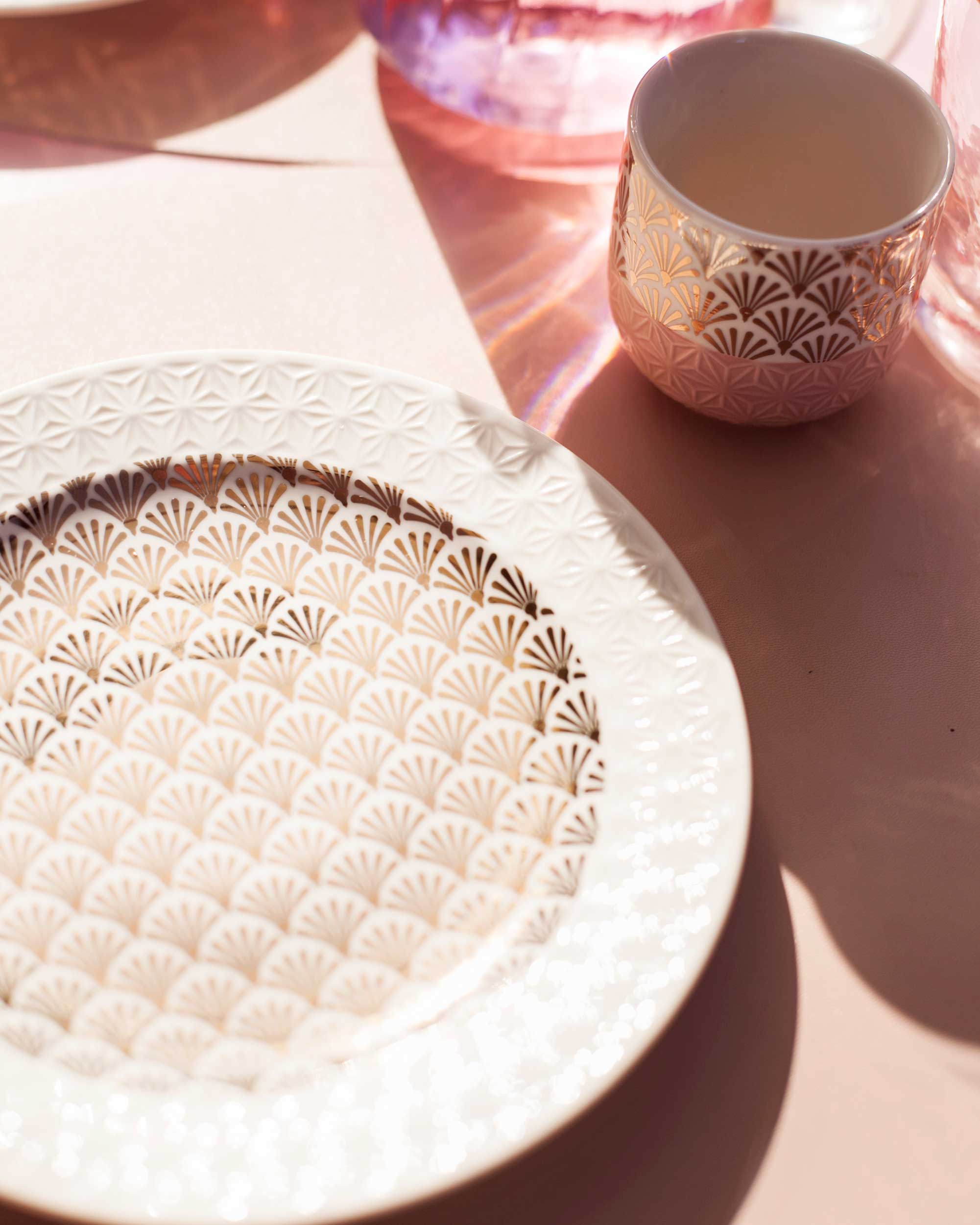 KIT- FANCY GOLD ( COPO+ PRATO)
