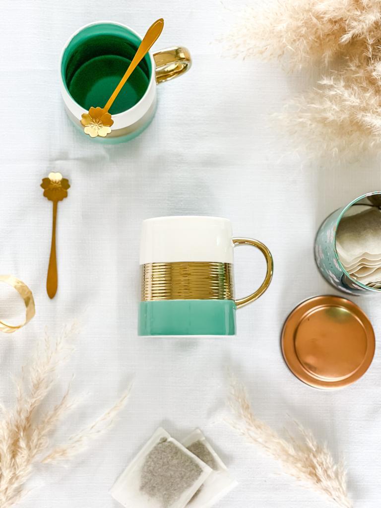 CANECA PORCELANA - AL GOLD