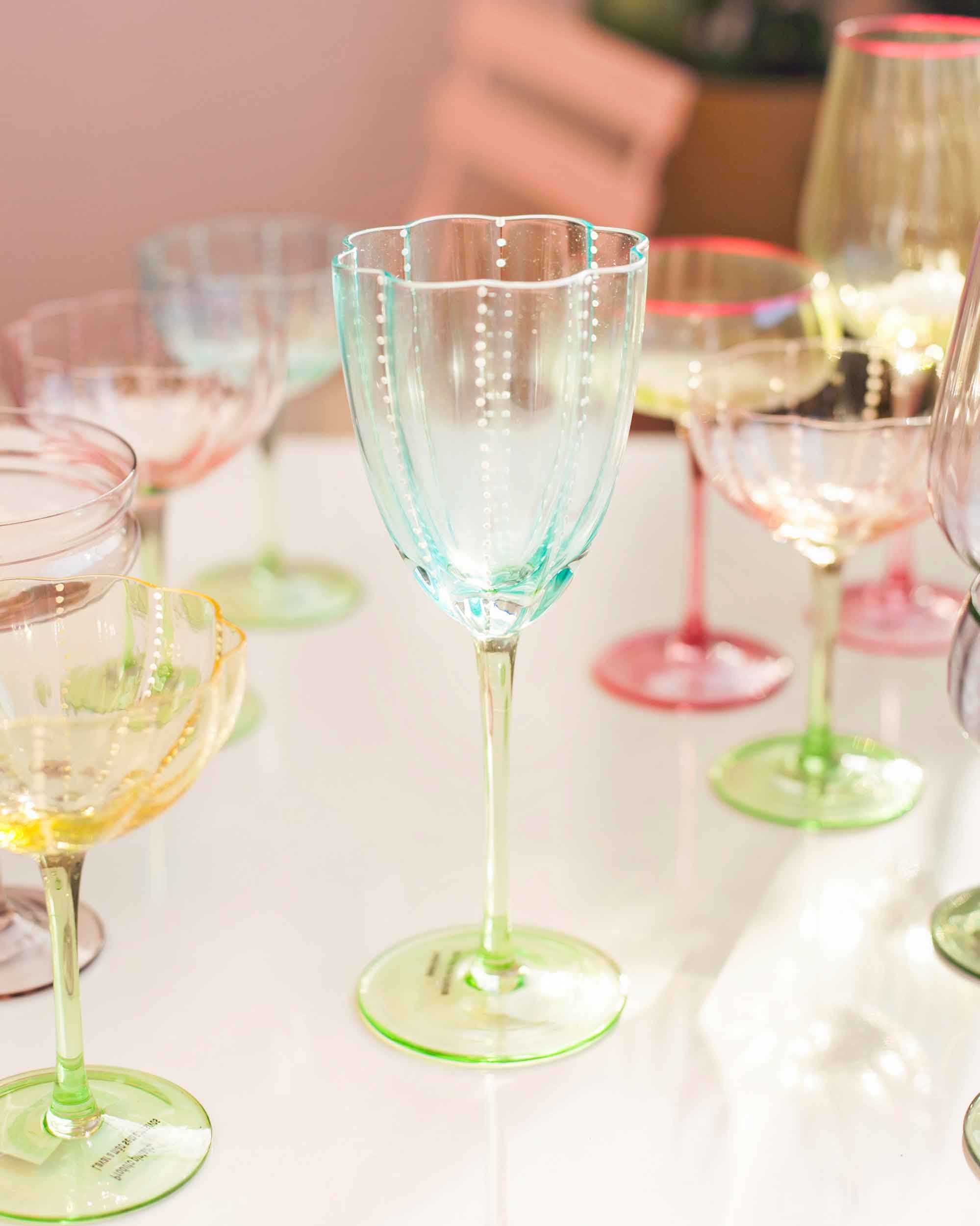 TAÇA WINE LOTUS- AZUL- 300ML