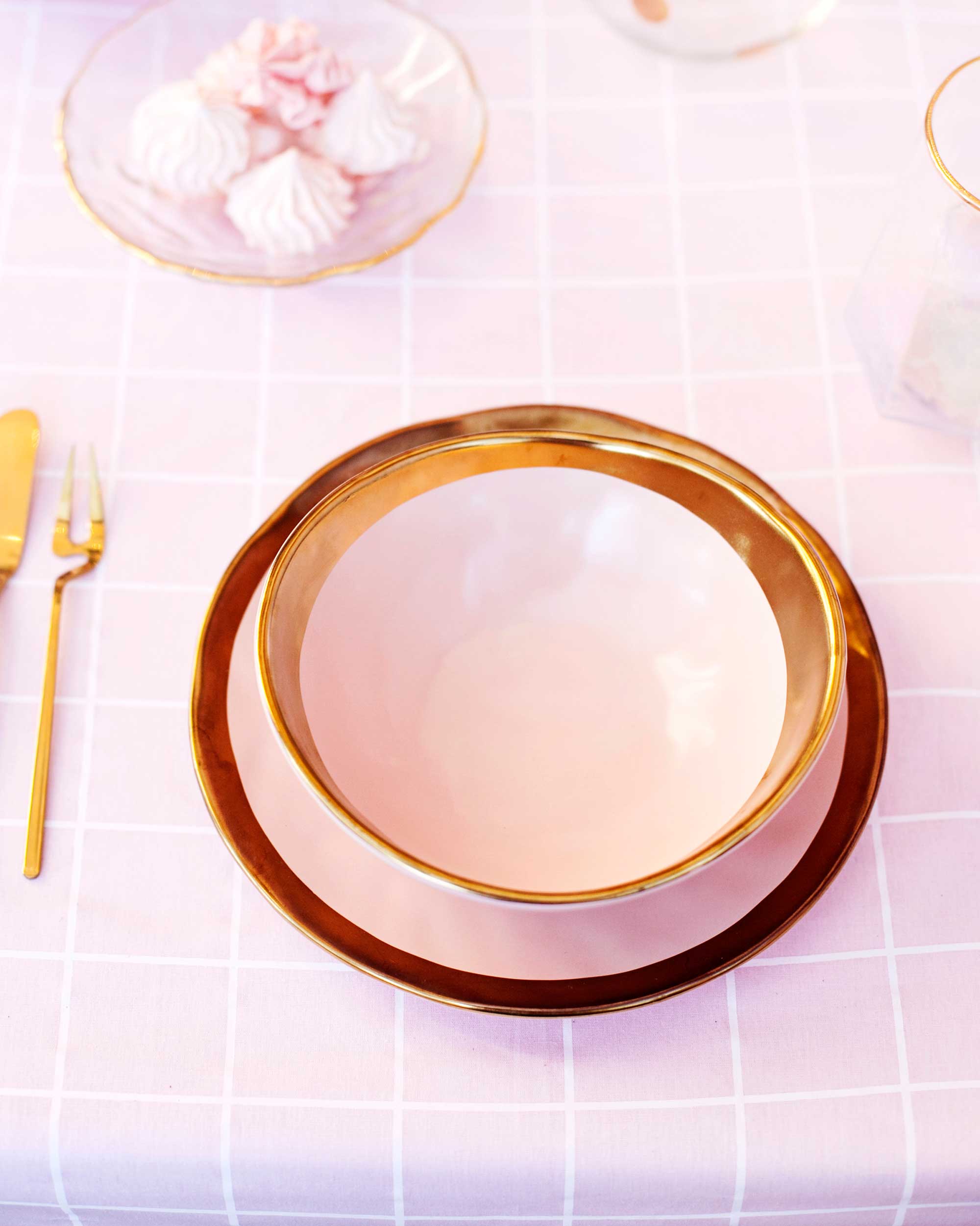 BOWL PASTEL COLOR M- SOFT PINK