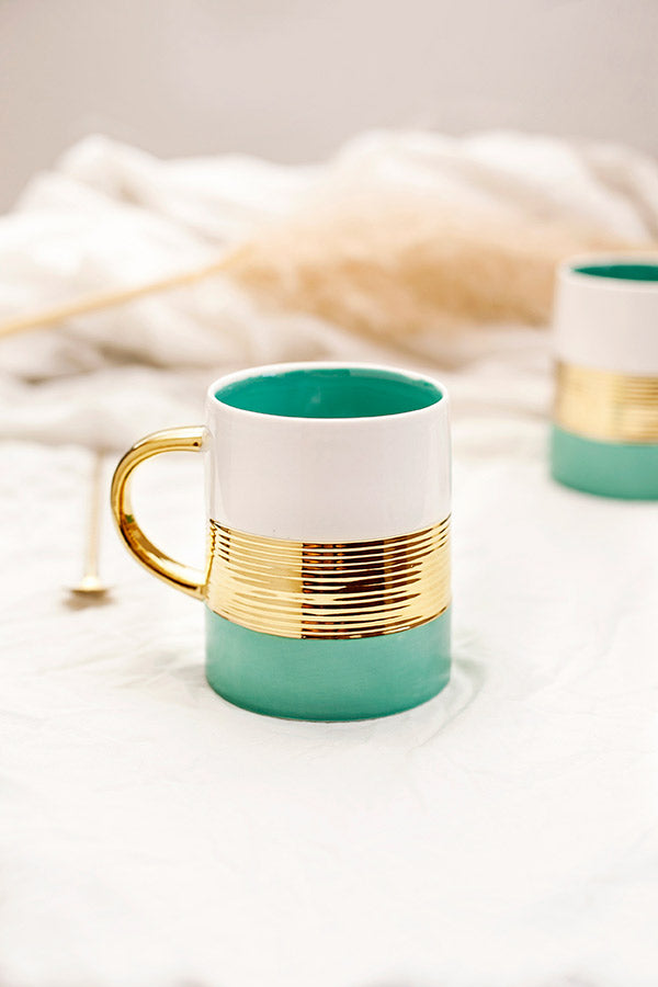 CANECA PORCELANA - AL GOLD