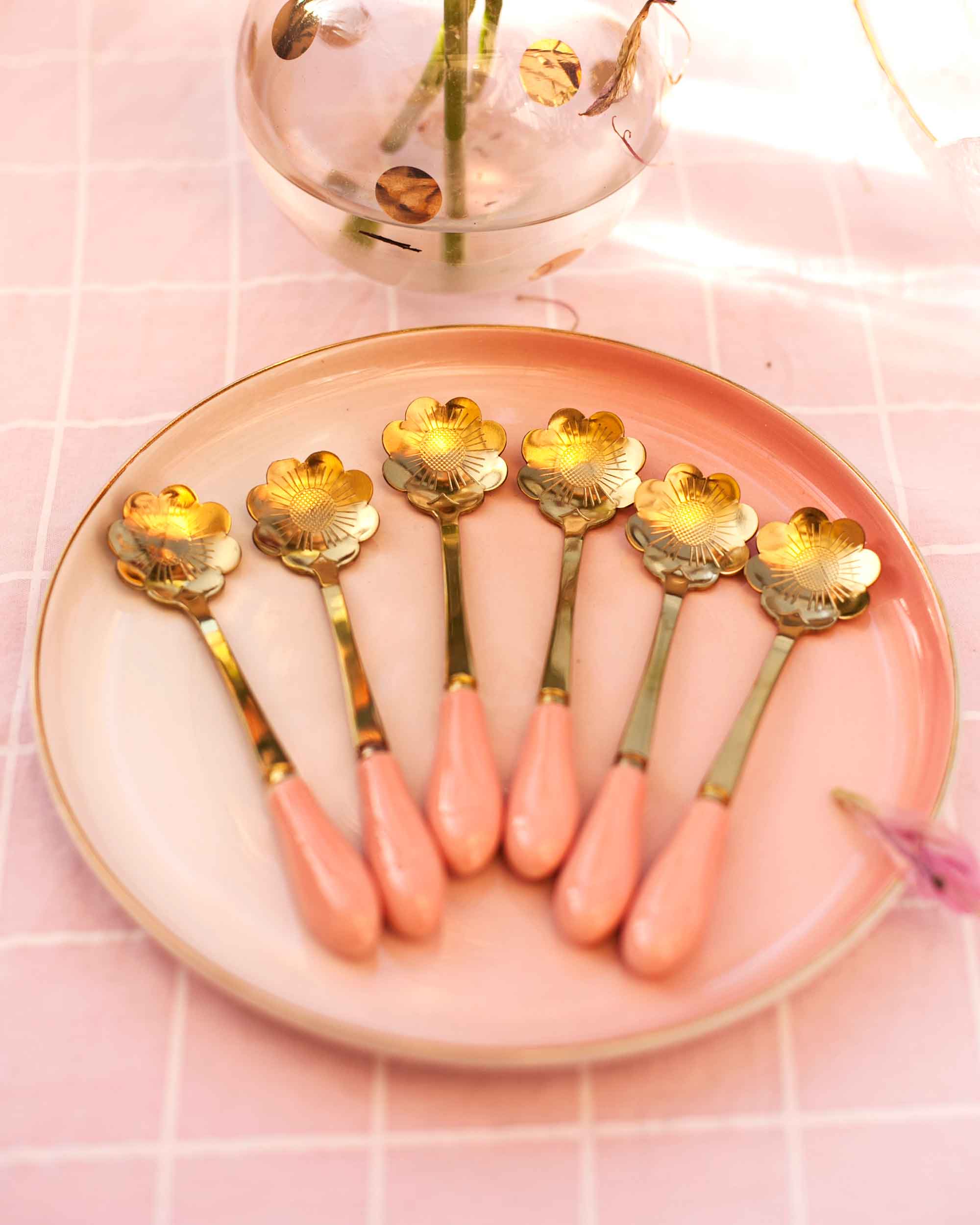 JG 6 COLHERES SOBREMESA- FLOWER