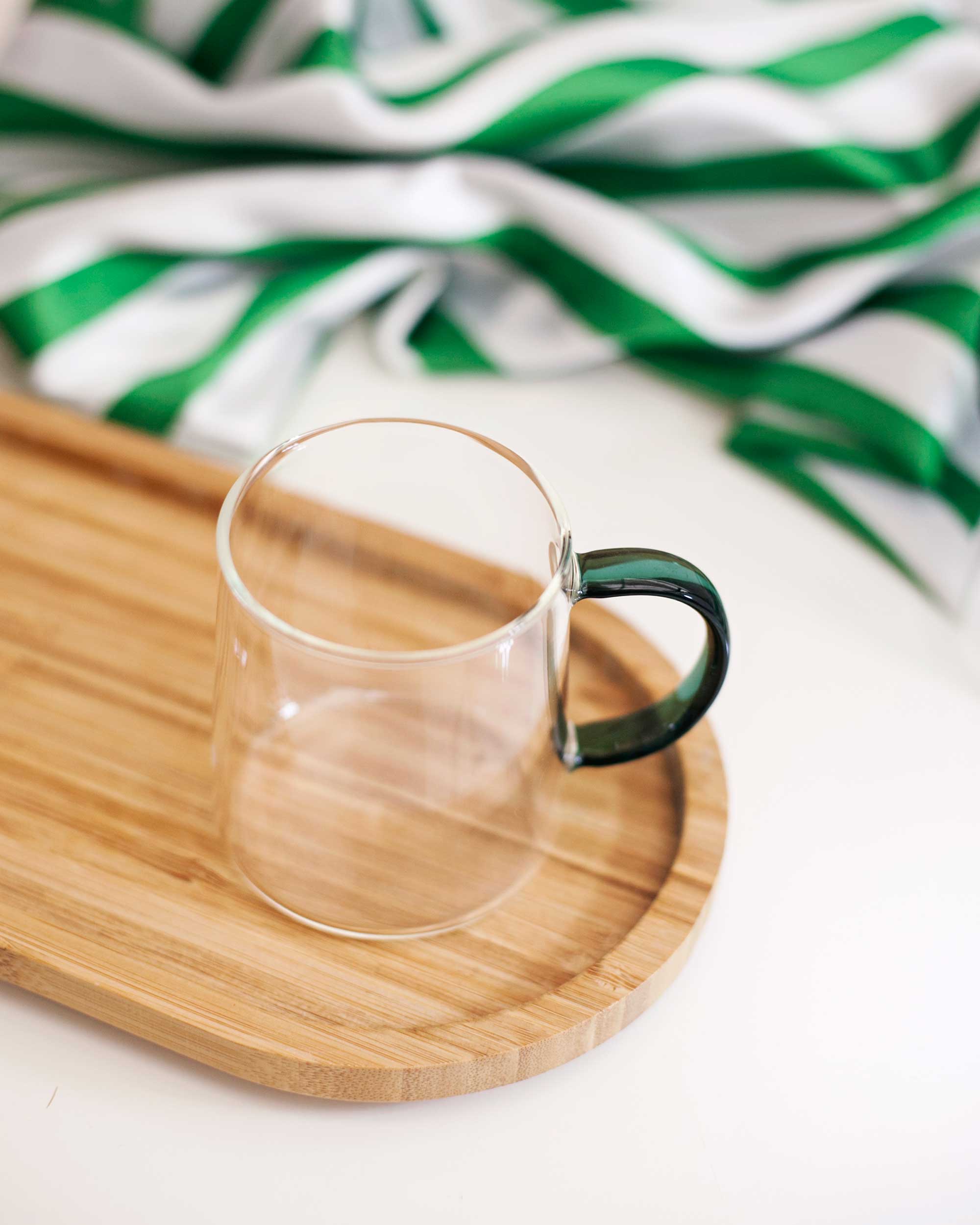 CANECA EM VIDRO FUN VERDE- 320ML