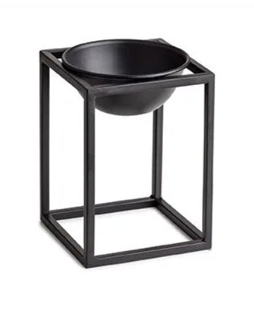 TRIO DE VASOS- PRETO EM METAL