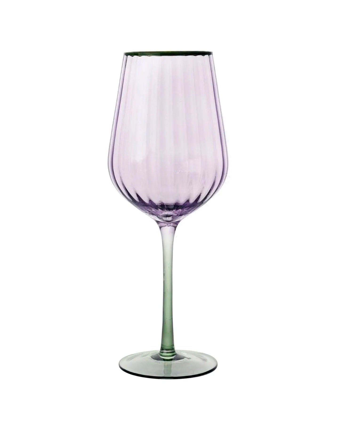 TAÇA LILAC WINE- C/ BASE VERDE- 500 ML