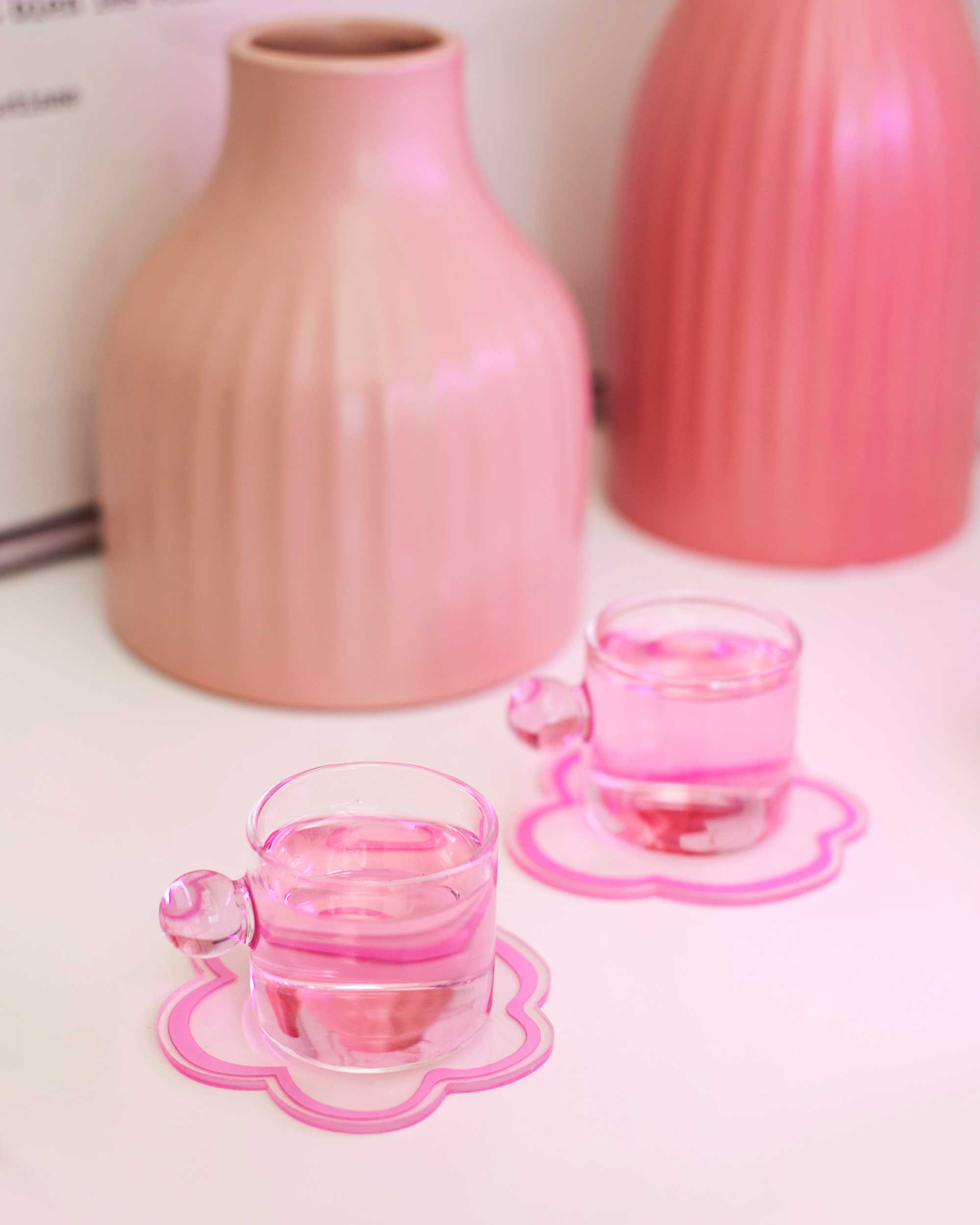 KIT- SAKURA PINK (2 PORTA-COPOS+ 2 XÍCARAS)