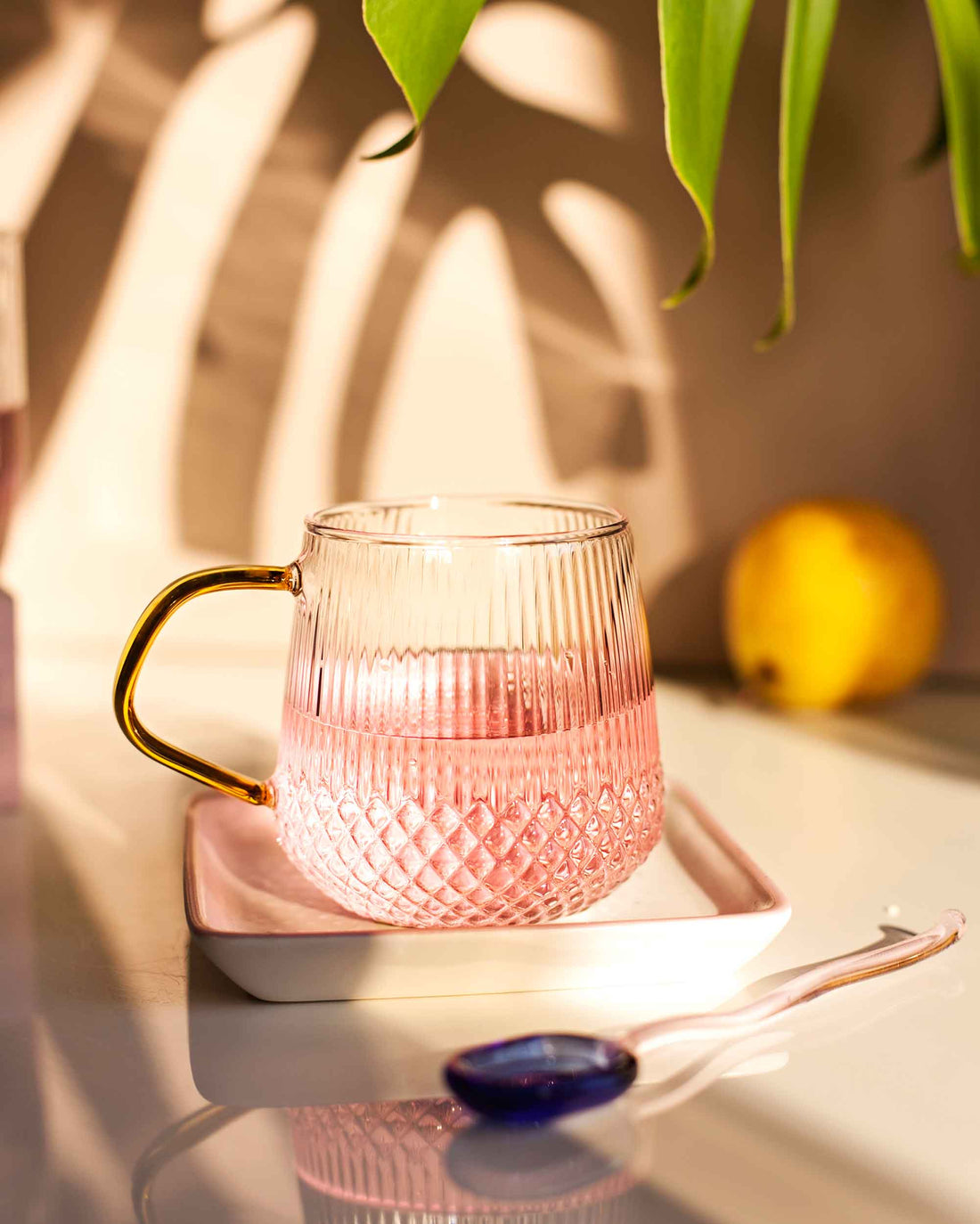 CANECA CANELADA DAISY- 350ML