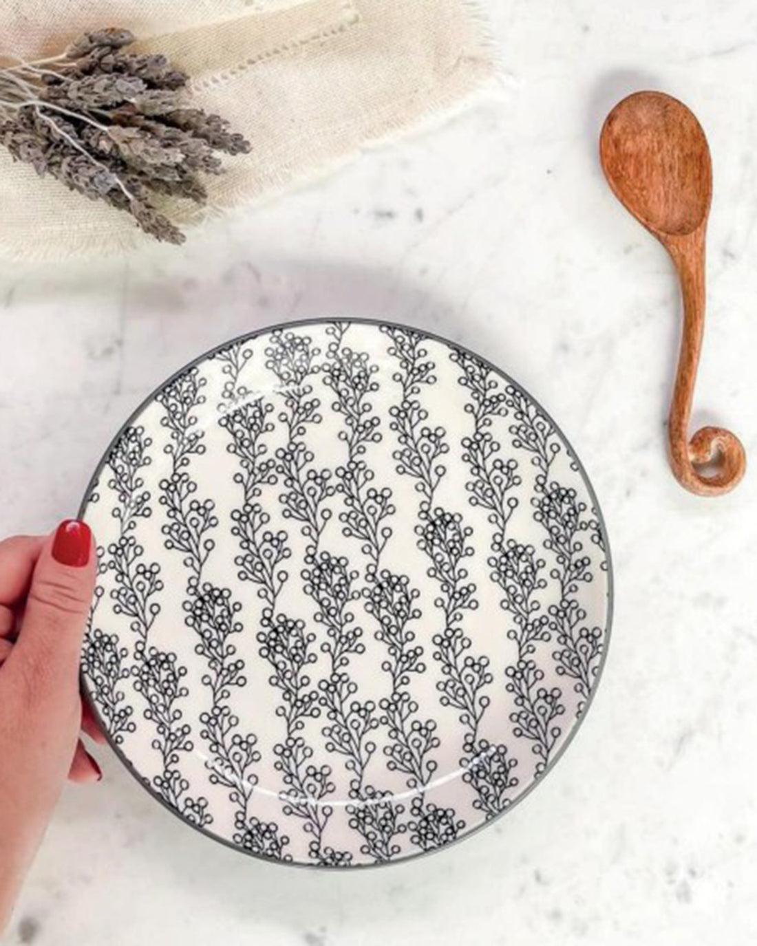 PRATO SOBREMESA EM PORCELANA- FARO