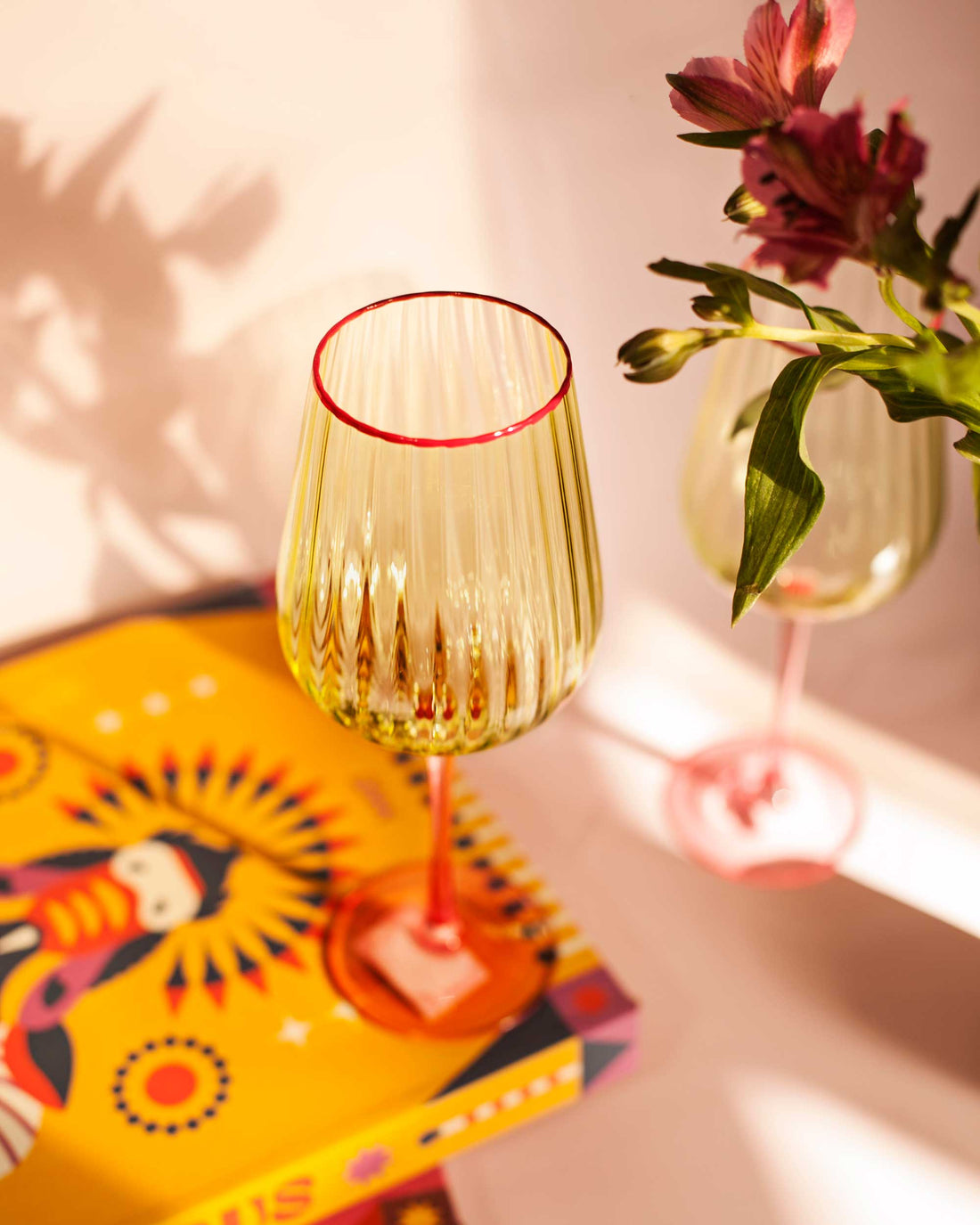 TACA FITTONIA WINE C/ BASE PINK- 500 ML