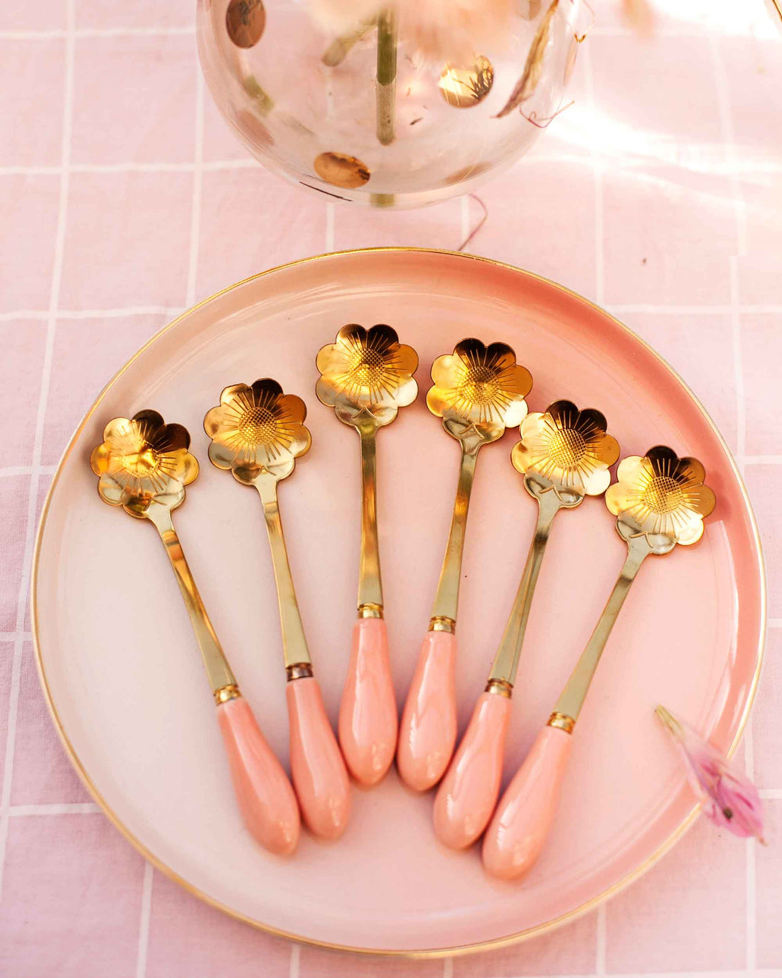 JG 6 COLHERES SOBREMESA- FLOWER