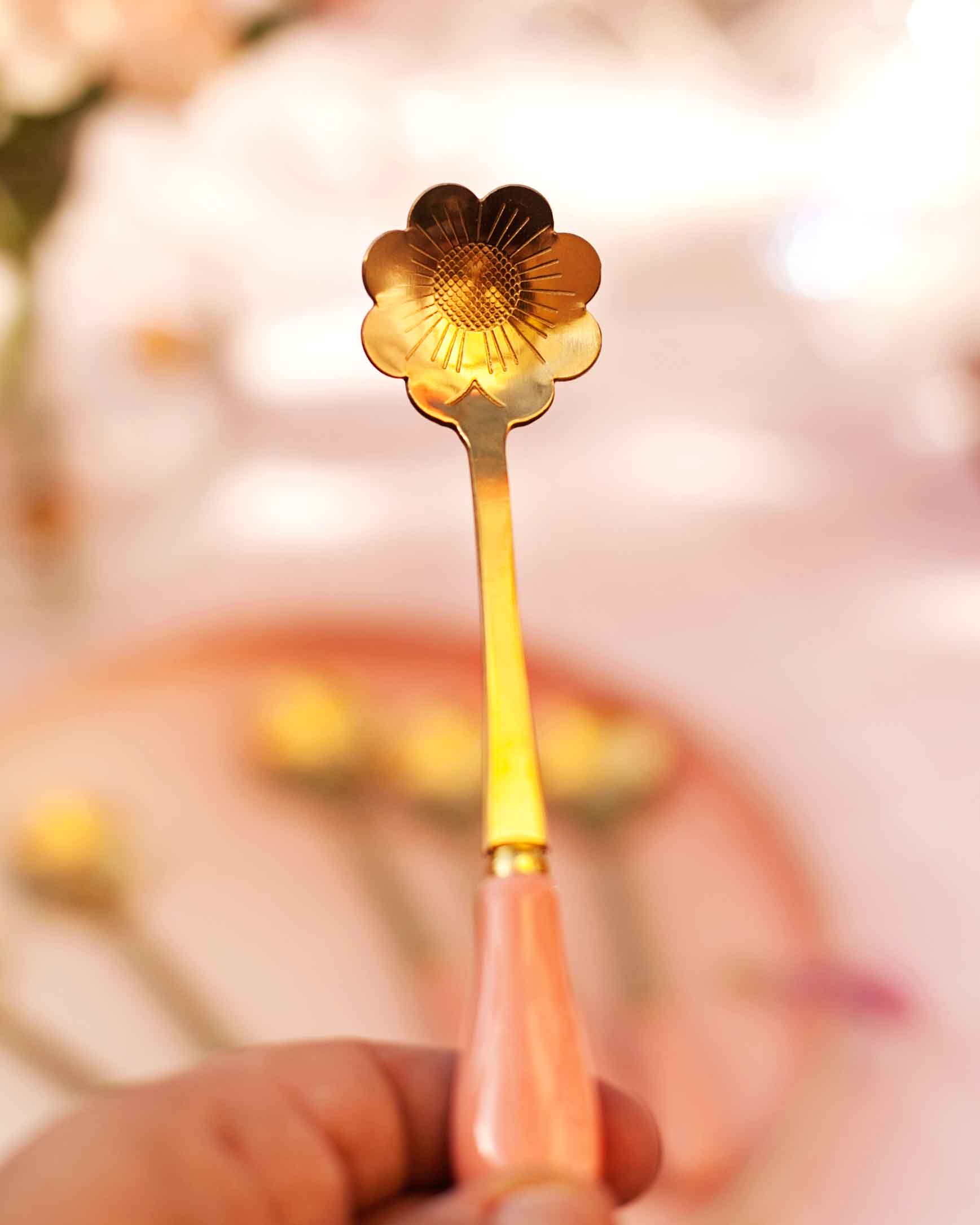 JG 6 COLHERES SOBREMESA- FLOWER