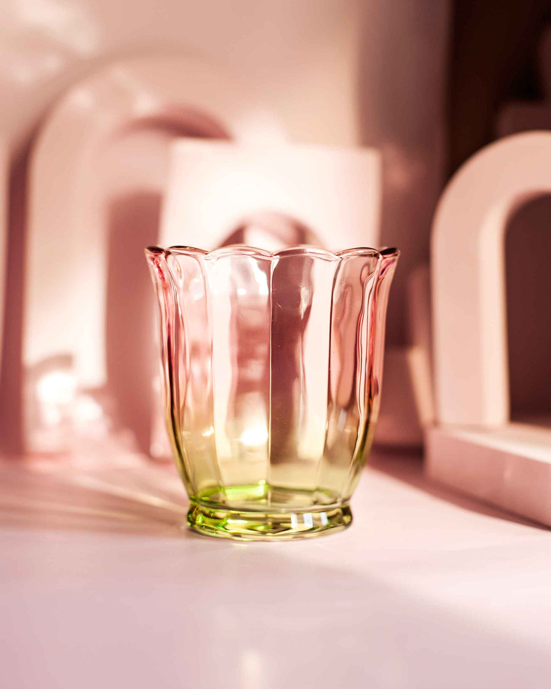COPO EM VIDRO BLOSSOM - 353 ml