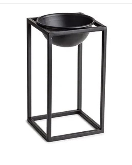 TRIO DE VASOS- PRETO EM METAL