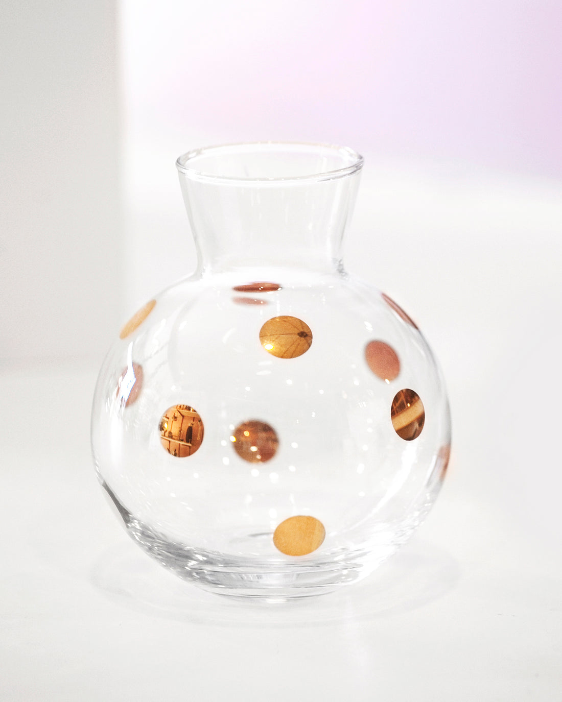 VASO BOLINHA POIS OURO