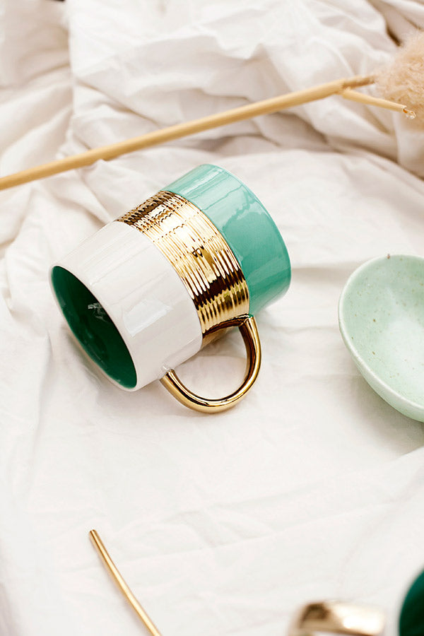 CANECA PORCELANA - AL GOLD