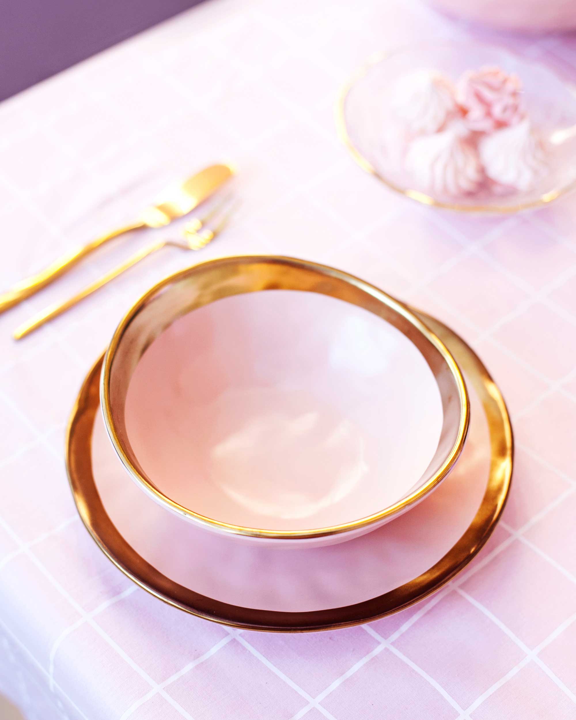 BOWL PASTEL COLOR M- SOFT PINK