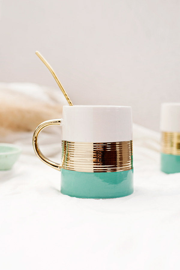 CANECA PORCELANA - AL GOLD