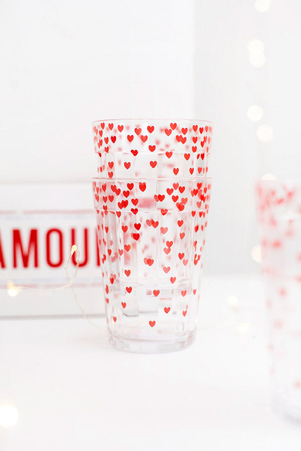 COPO AMERICANO- CHUVA DE CORAÇÃO VERMELHO (UNID)