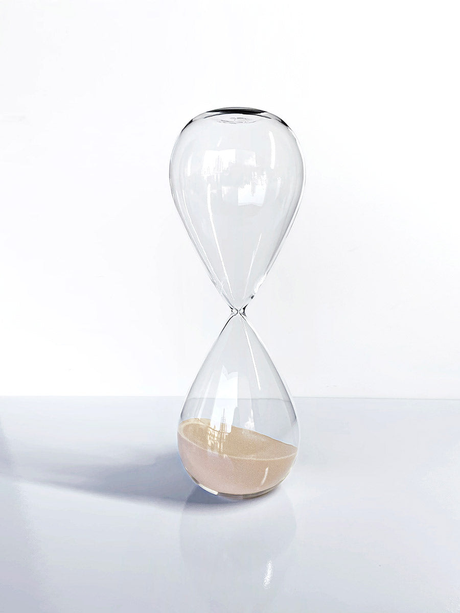 AMPULHETA EM VIDRO 90 MINUTOS AREIA