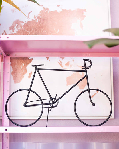 ESCULTURA BICICLETA EM METAL