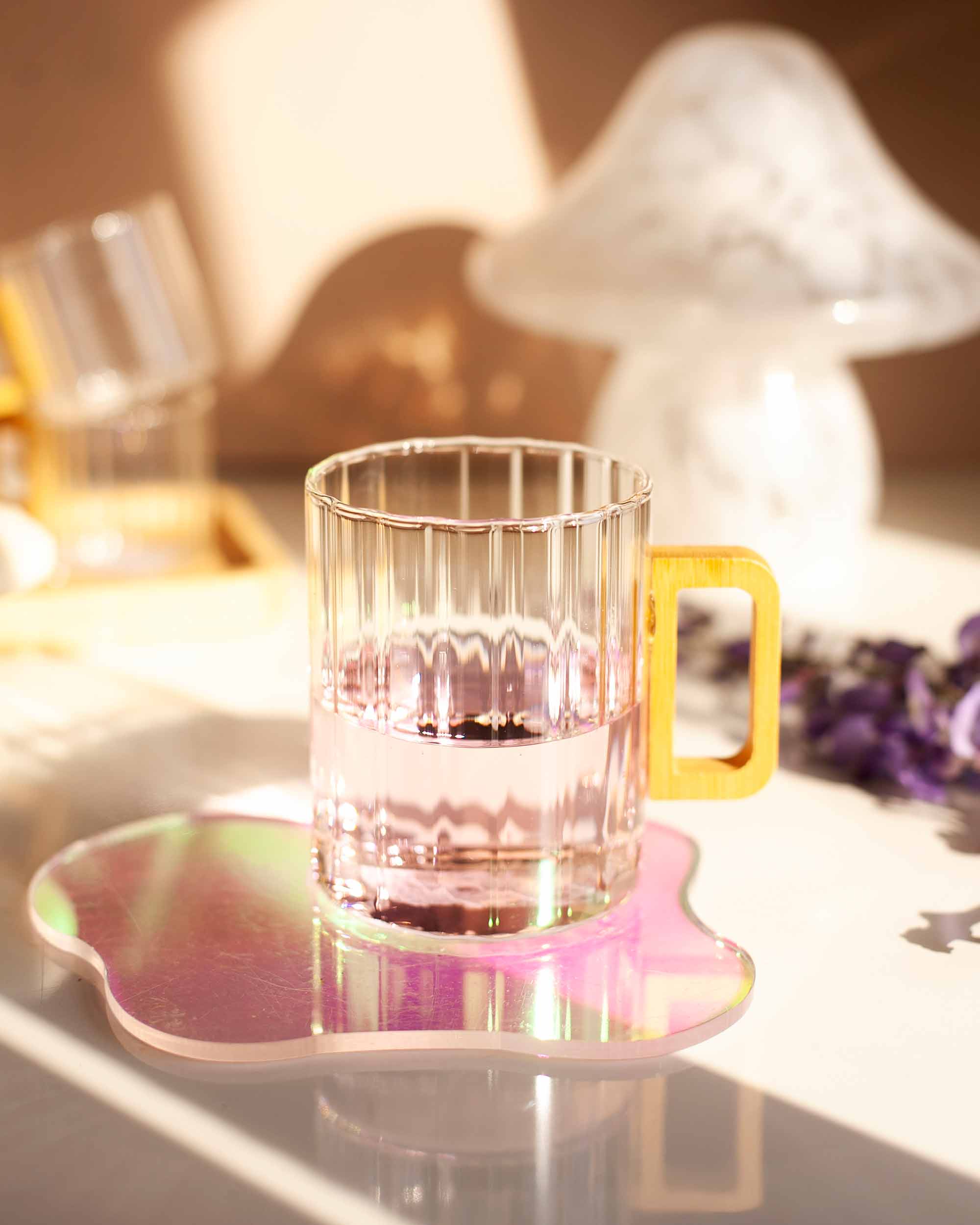 CANECA TRANSPARENTE BAMBU- 450ML