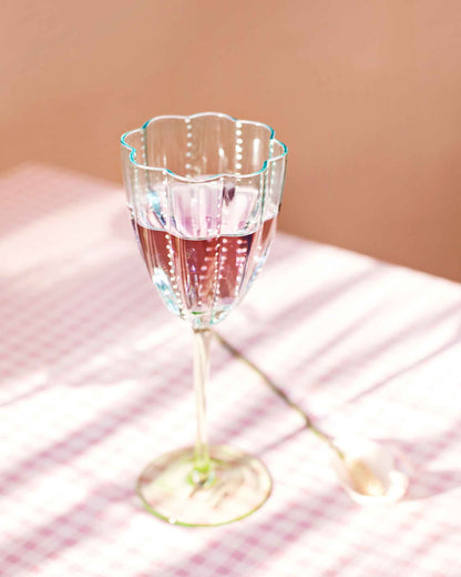 TAÇA WINE LOTUS- AZUL- 300ML