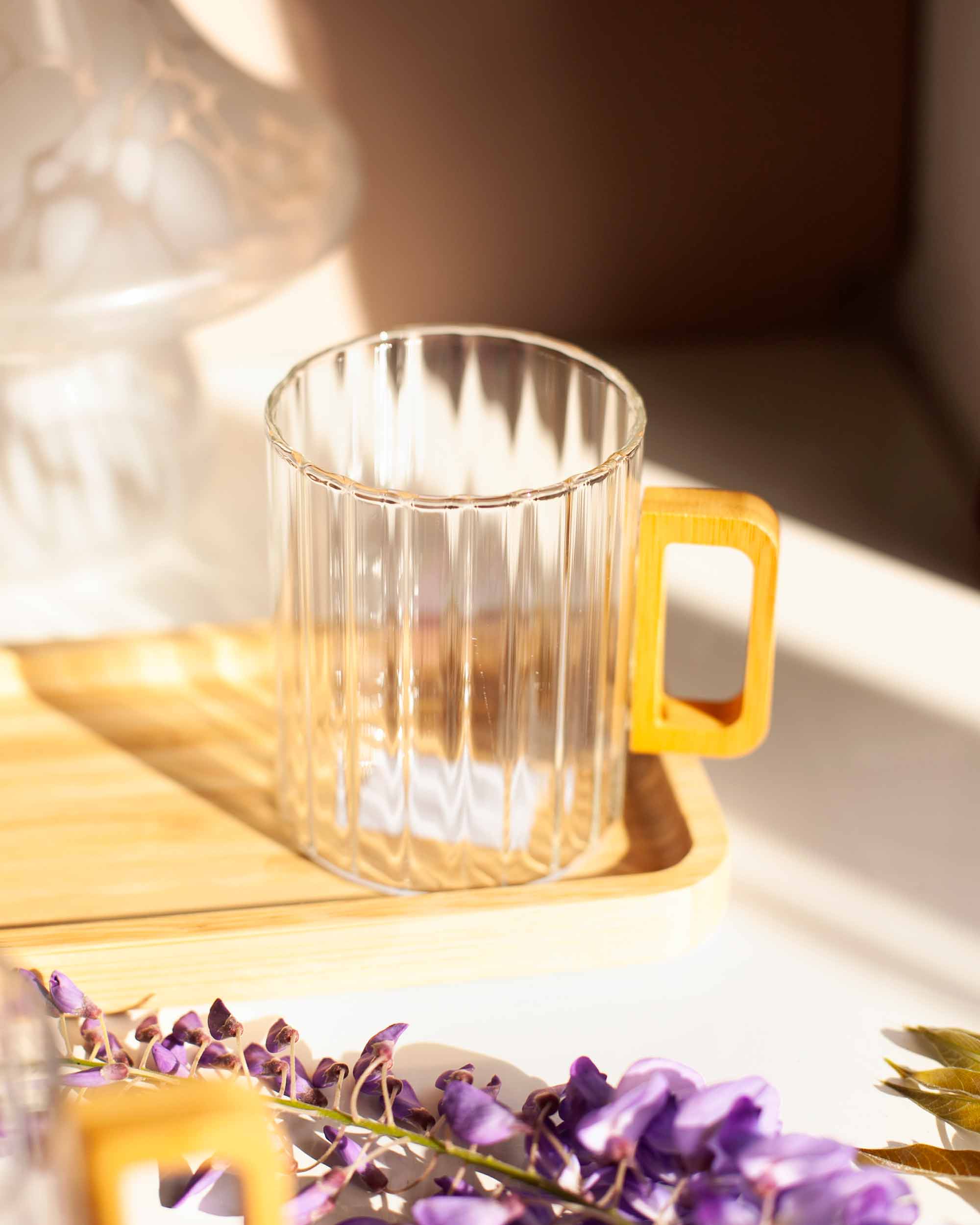 CANECA TRANSPARENTE BAMBU- 450ML