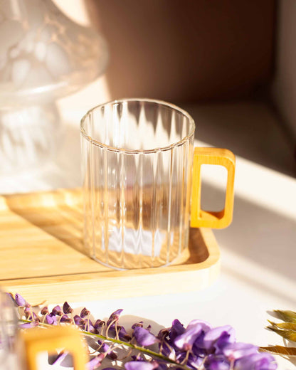 CANECA TRANSPARENTE BAMBU- 450ML