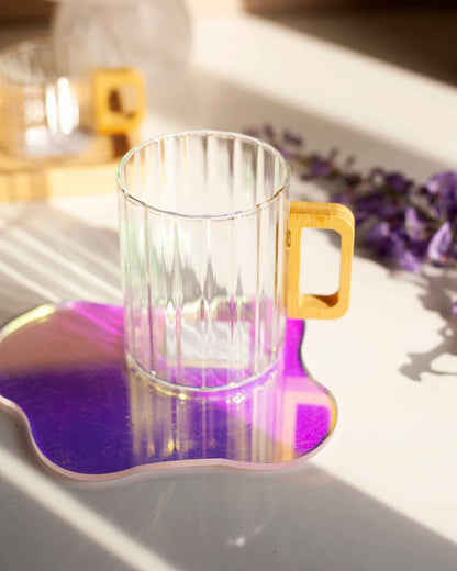CANECA TRANSPARENTE BAMBU- 450ML