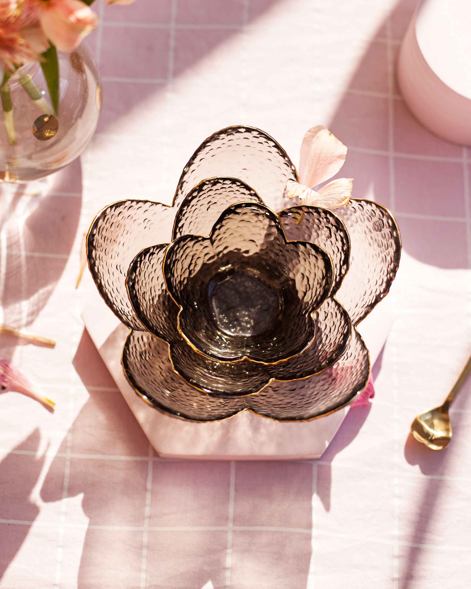 PETISQUEIRA FLOR CINZA- G