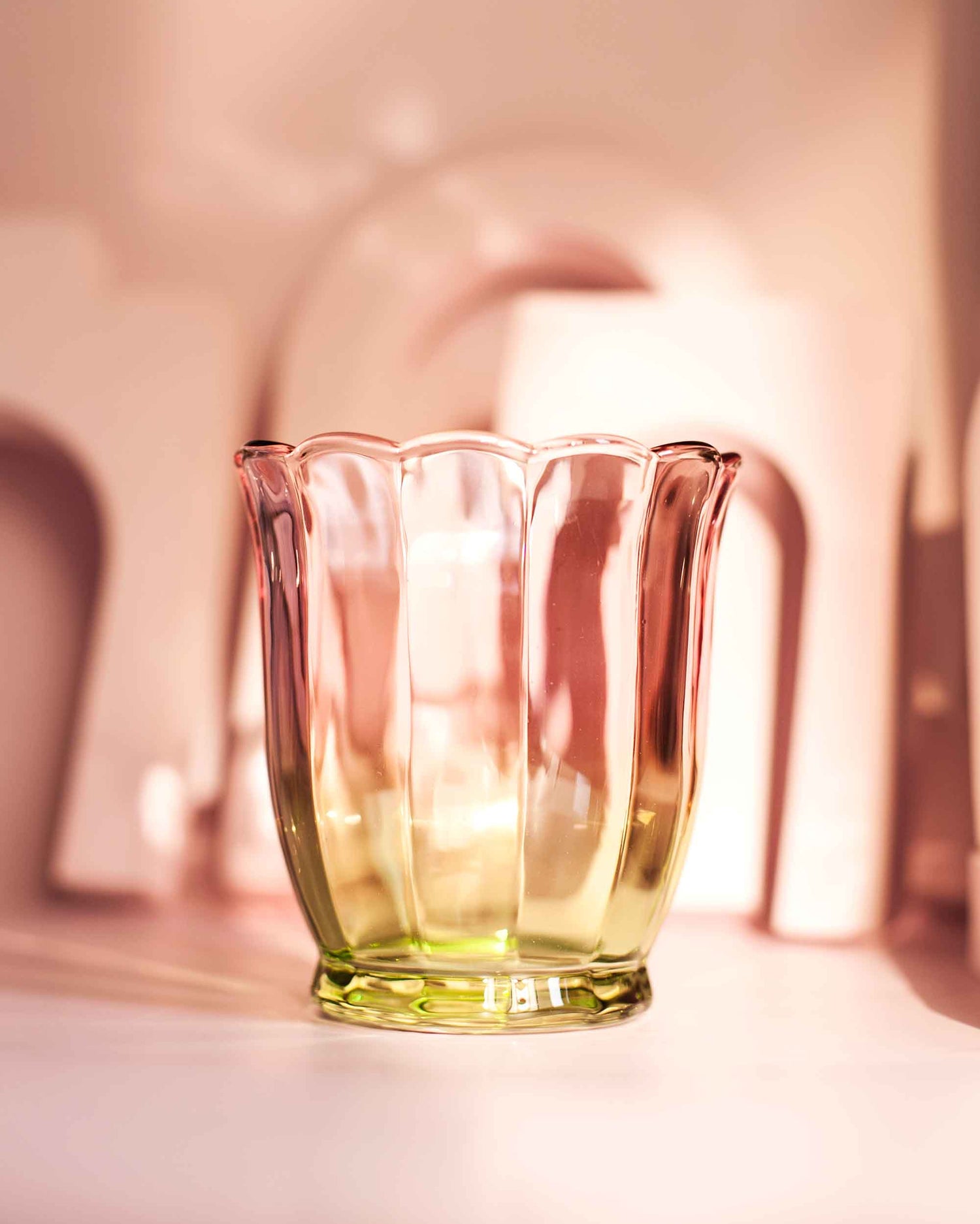 COPO EM VIDRO BLOSSOM - 353 ml