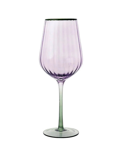 TAÇA LILAC WINE- C/ BASE VERDE- 500 ML