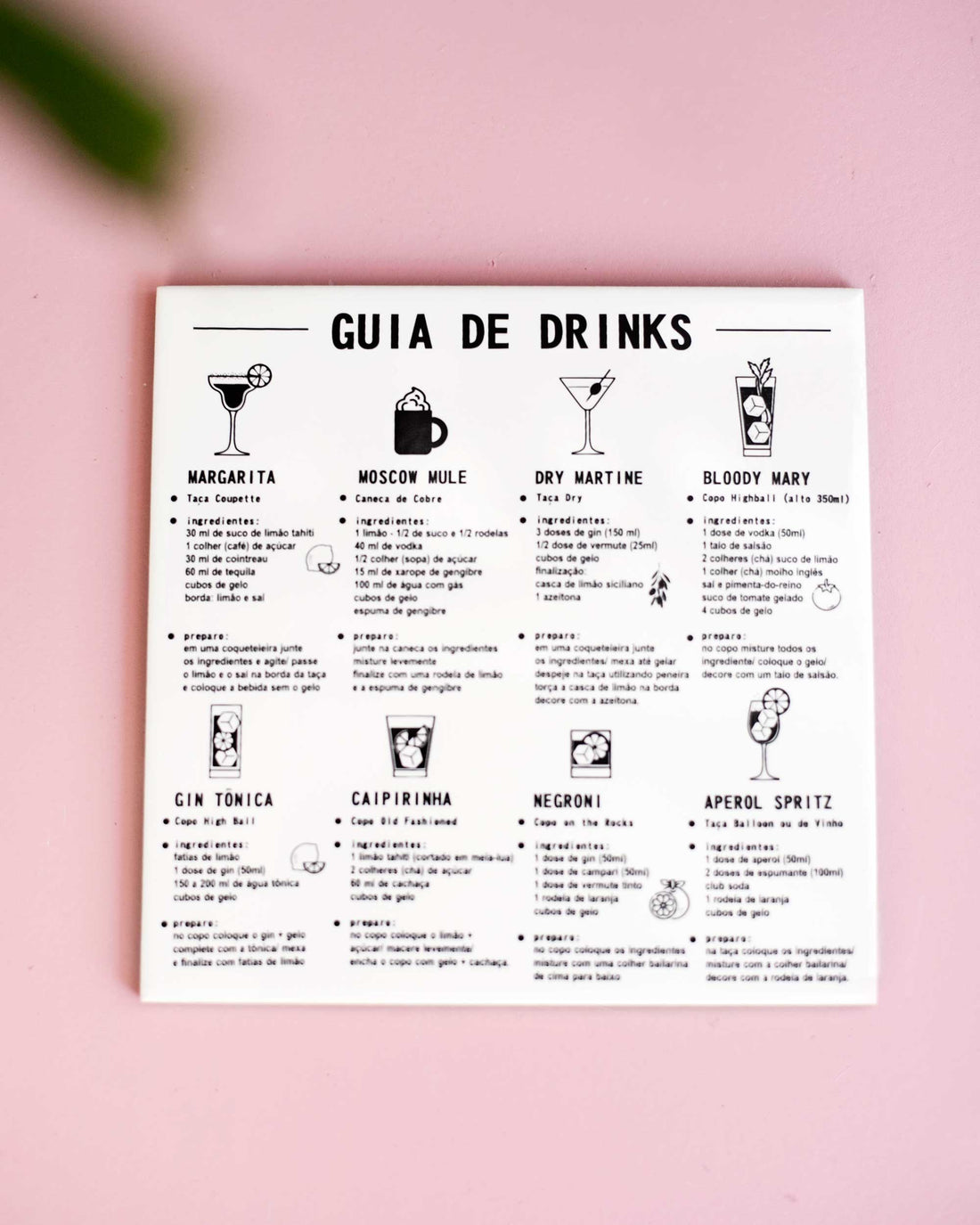 AZULEJO- GUIA DE DRINKS