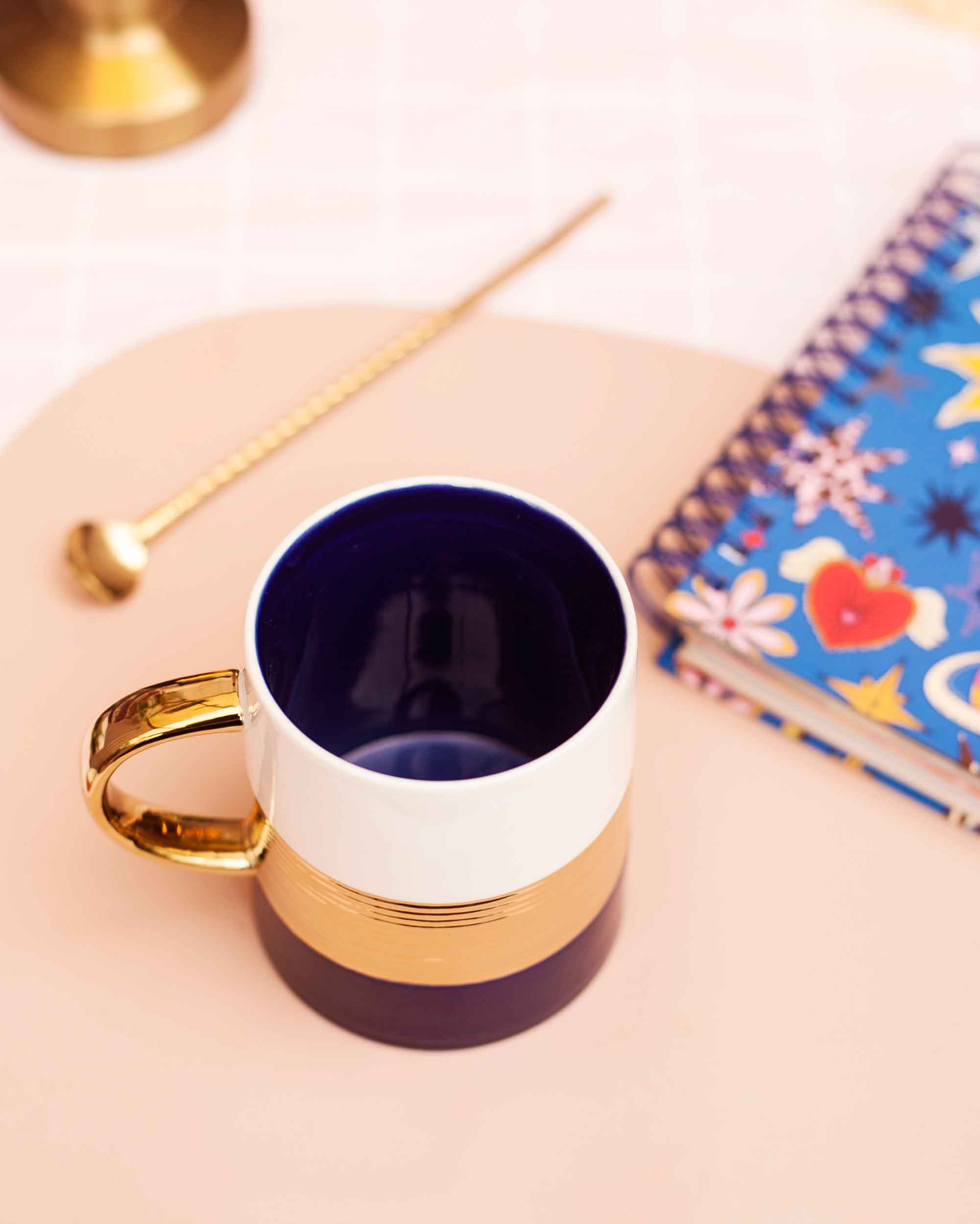 CANECA PORCELANA -TURQUOISE BLU