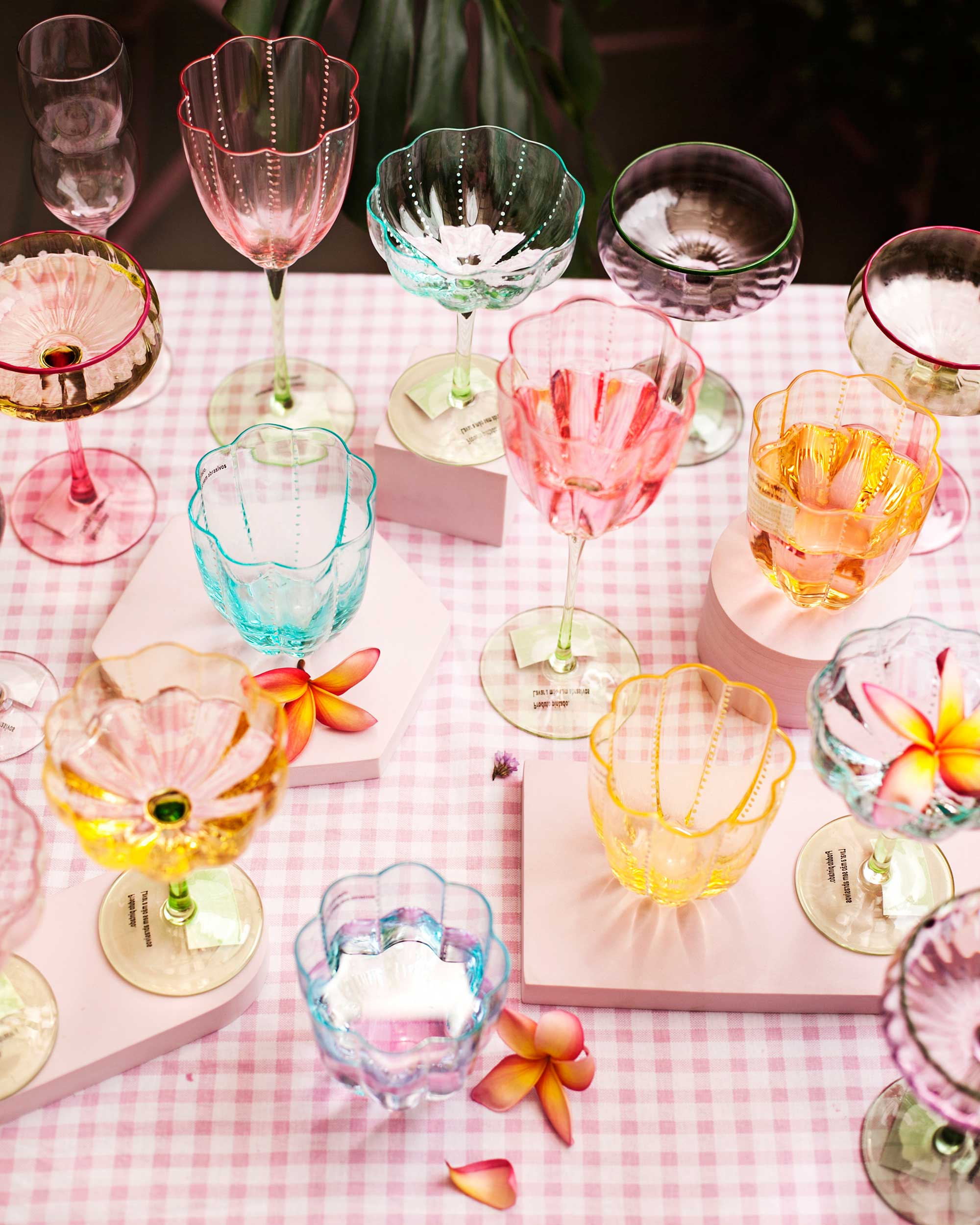 TAÇA WINE LOTUS-PINK- 300 ML