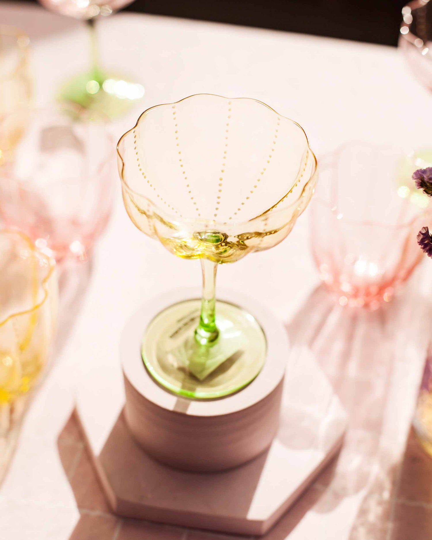 TAÇA LOTUS- AMARELO