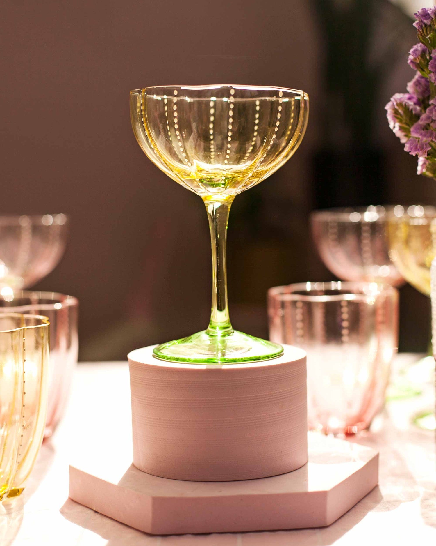 TAÇA LOTUS- AMARELO