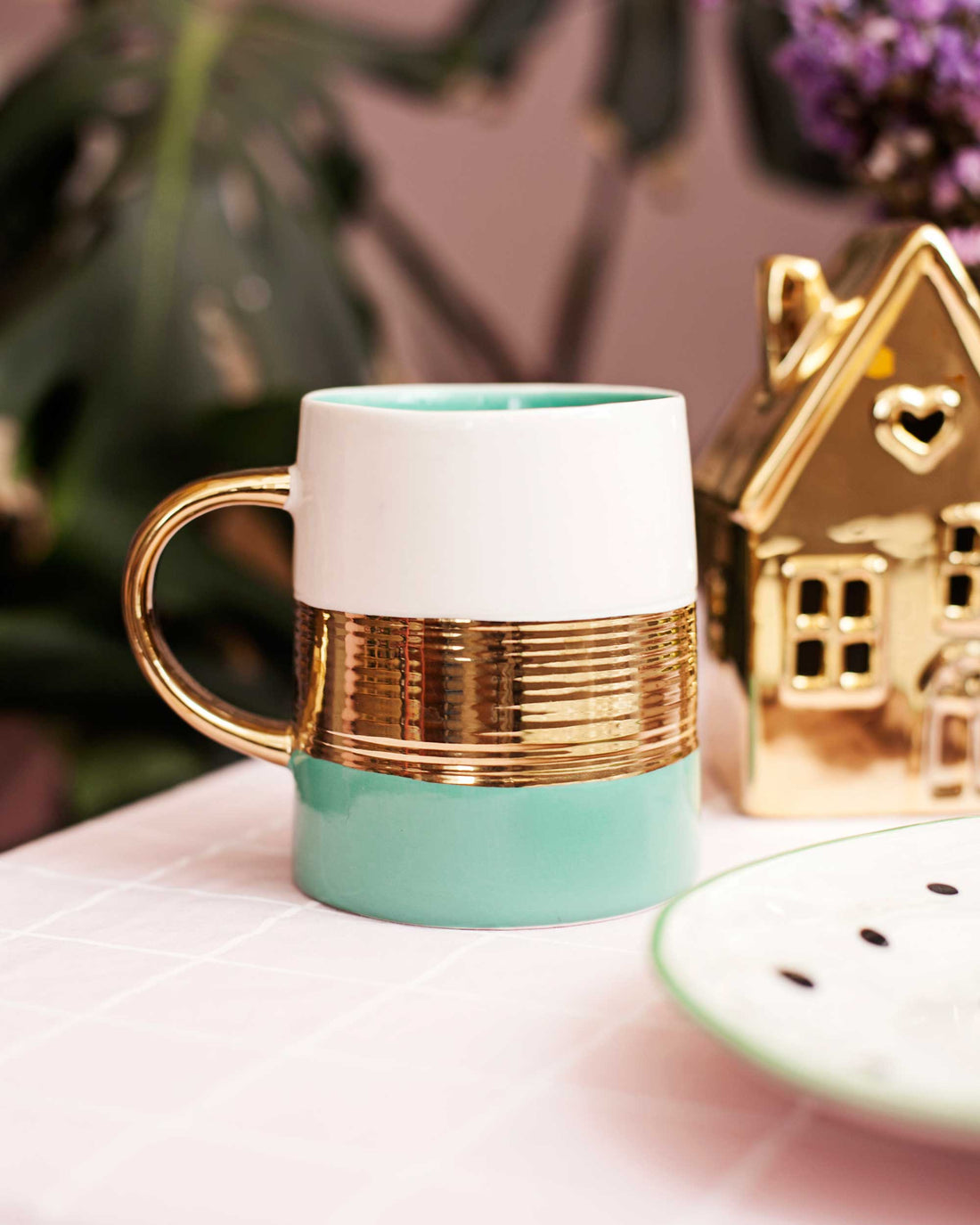 CANECA PORCELANA - AL GOLD