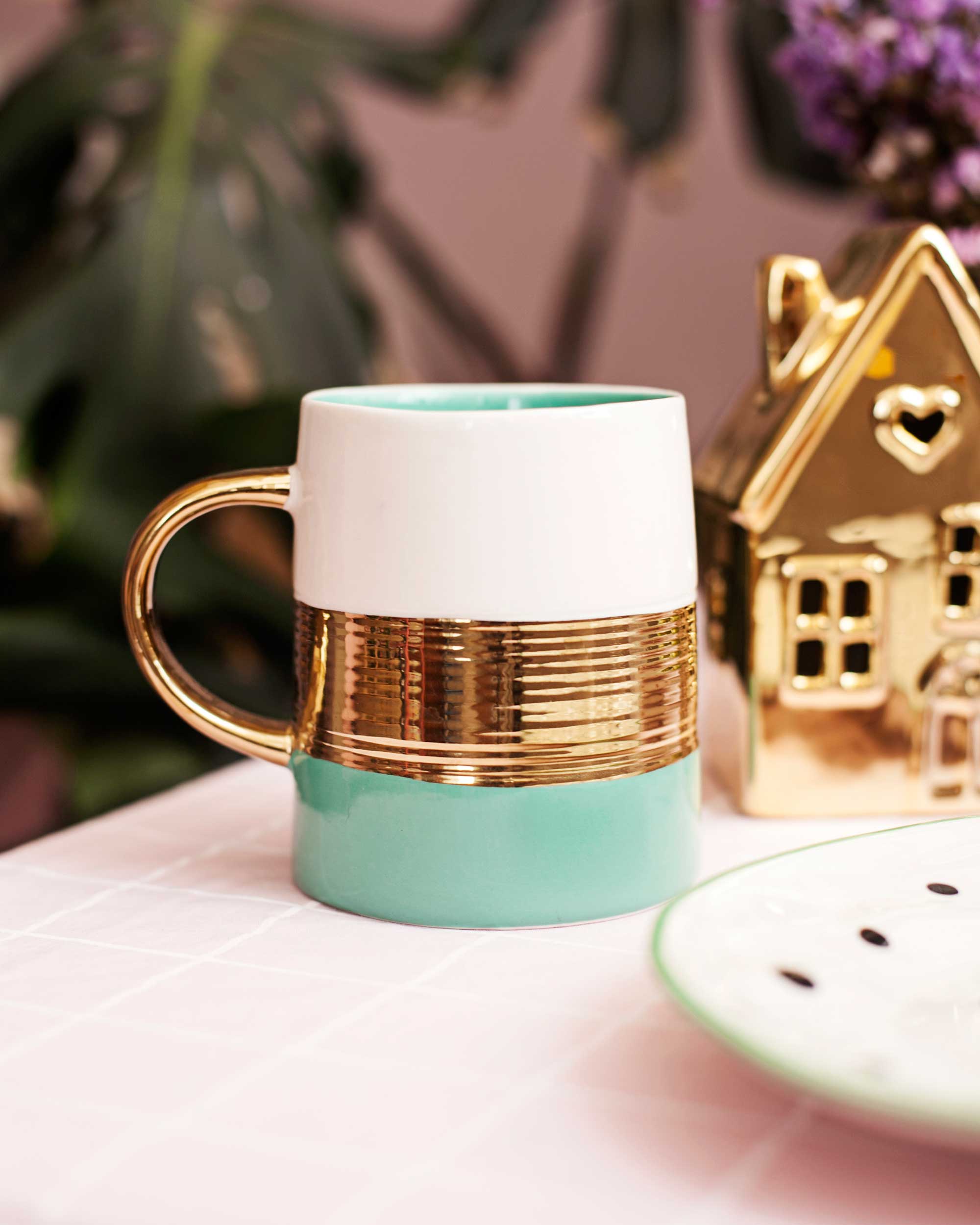 CANECA PORCELANA - AL GOLD