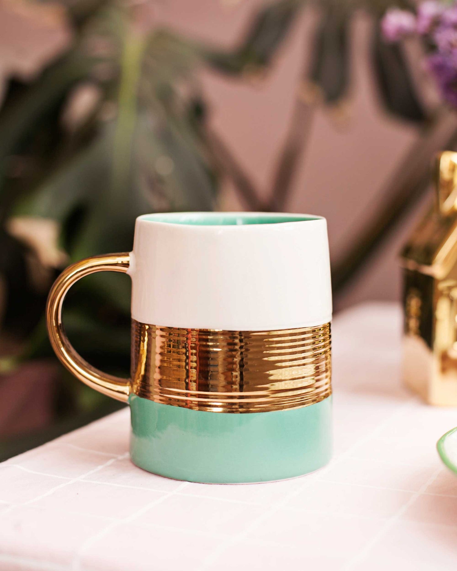 CANECA PORCELANA - AL GOLD