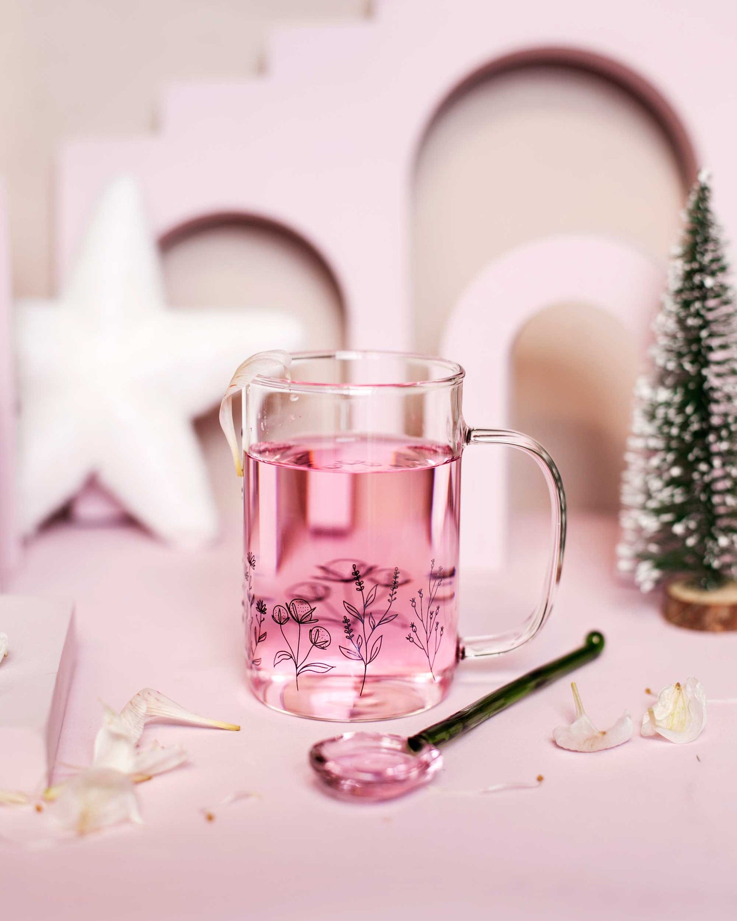 CANECA EM VIDRO - JARDIM- 280ML