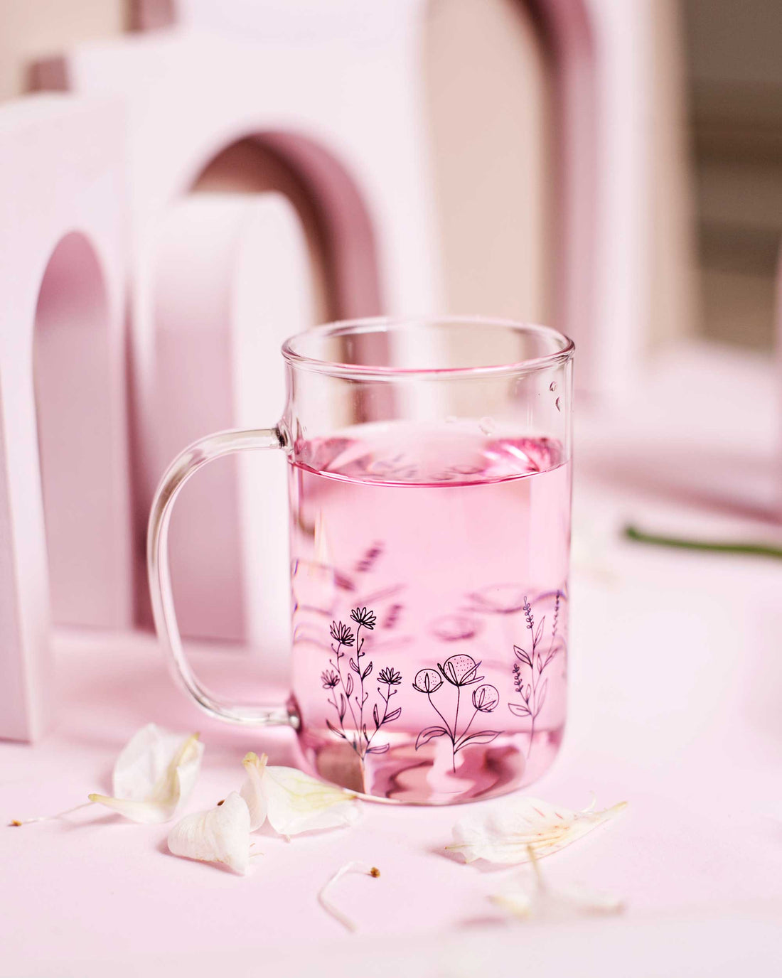 CANECA EM VIDRO - JARDIM- 280ML