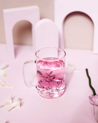 CANECA EM VIDRO - JARDIM- 280ML