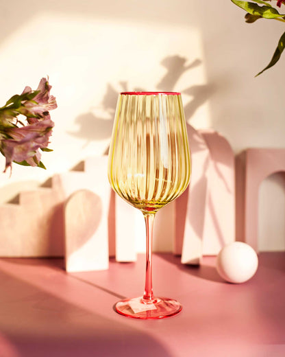 TACA FITTONIA WINE C/ BASE PINK- 500 ML
