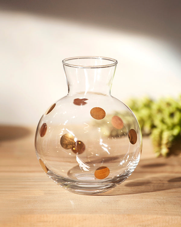 VASO BOLINHA POIS OURO