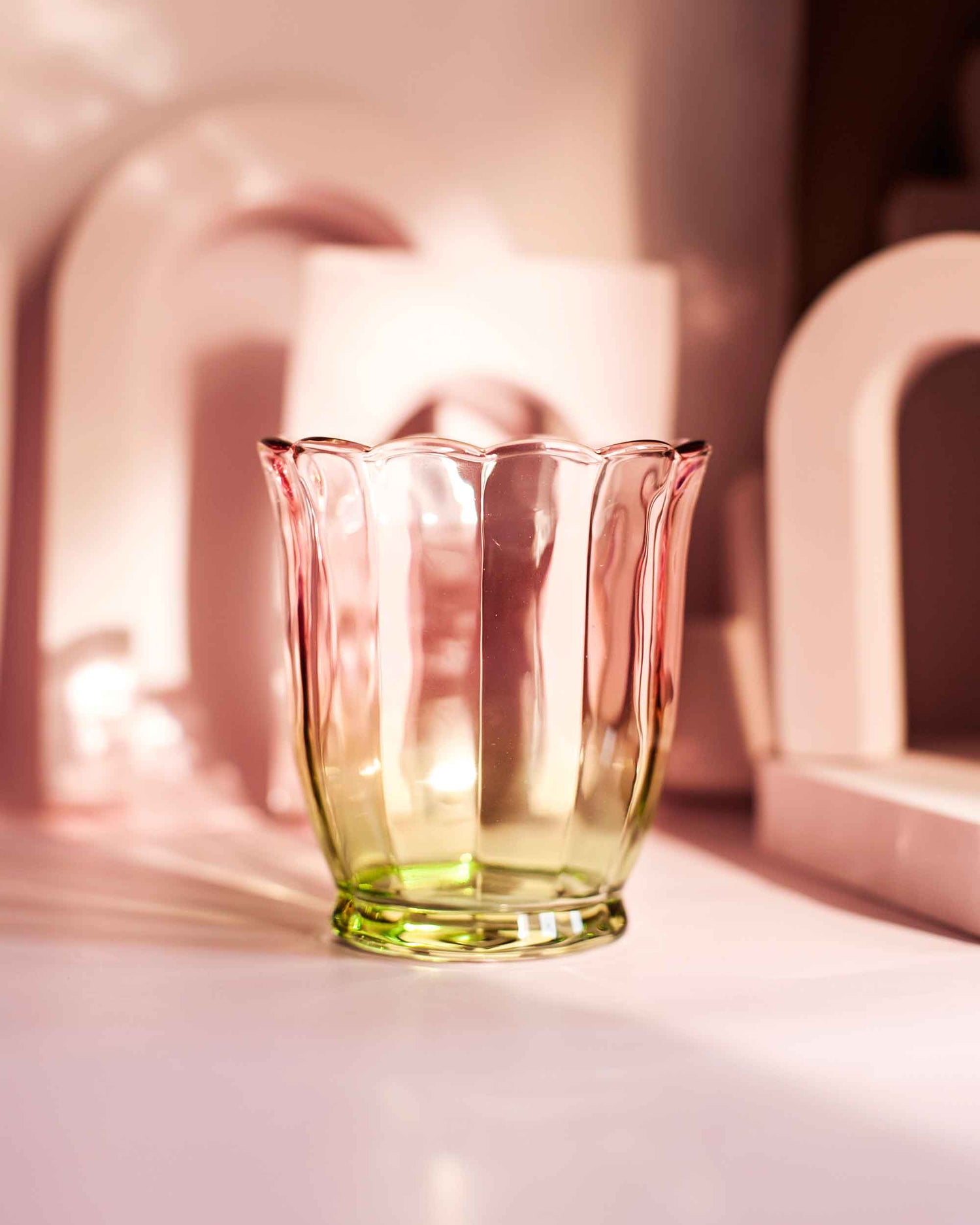 COPO EM VIDRO BLOSSOM - 353 ml