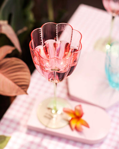 TAÇA WINE LOTUS-PINK- 300 ML