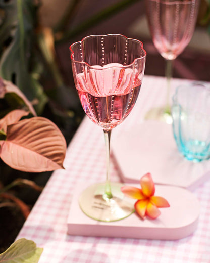 TAÇA WINE LOTUS-PINK- 300 ML