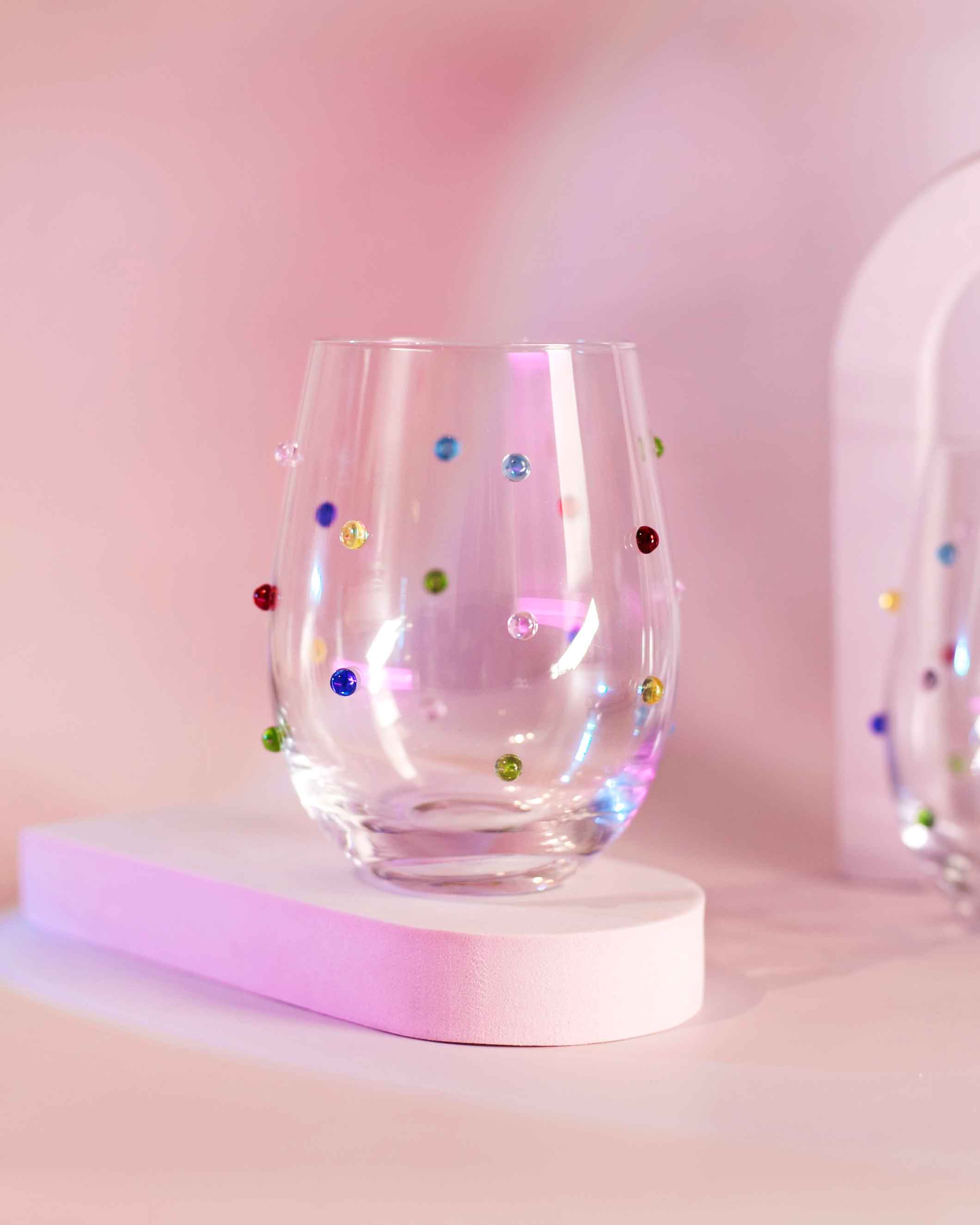 COPO EM VIDRO CONFETTI - 520ML
