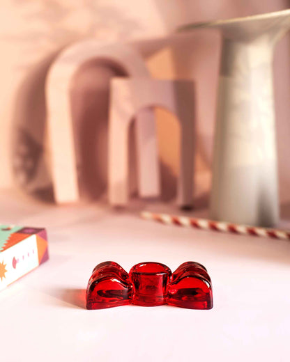 PORTA-VELA VIDRO CANDY